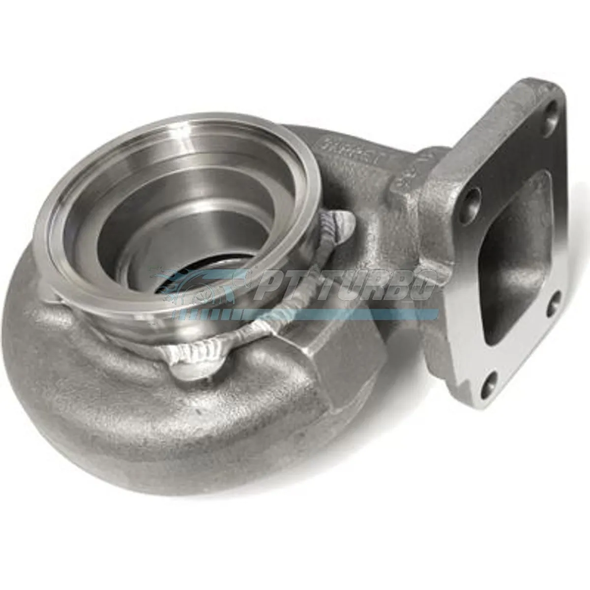 Housing, Turbine, GTW3684R, T3 undivided .63 A/R, Welded 3" GT VB (81mm cent. ring) 90mm OD Flange 1 Housing, Turbine, GTW3684R, T3 undivided .63 A/R, Welded 3" GT VB (81mm cent. ring) 90mm OD Flange