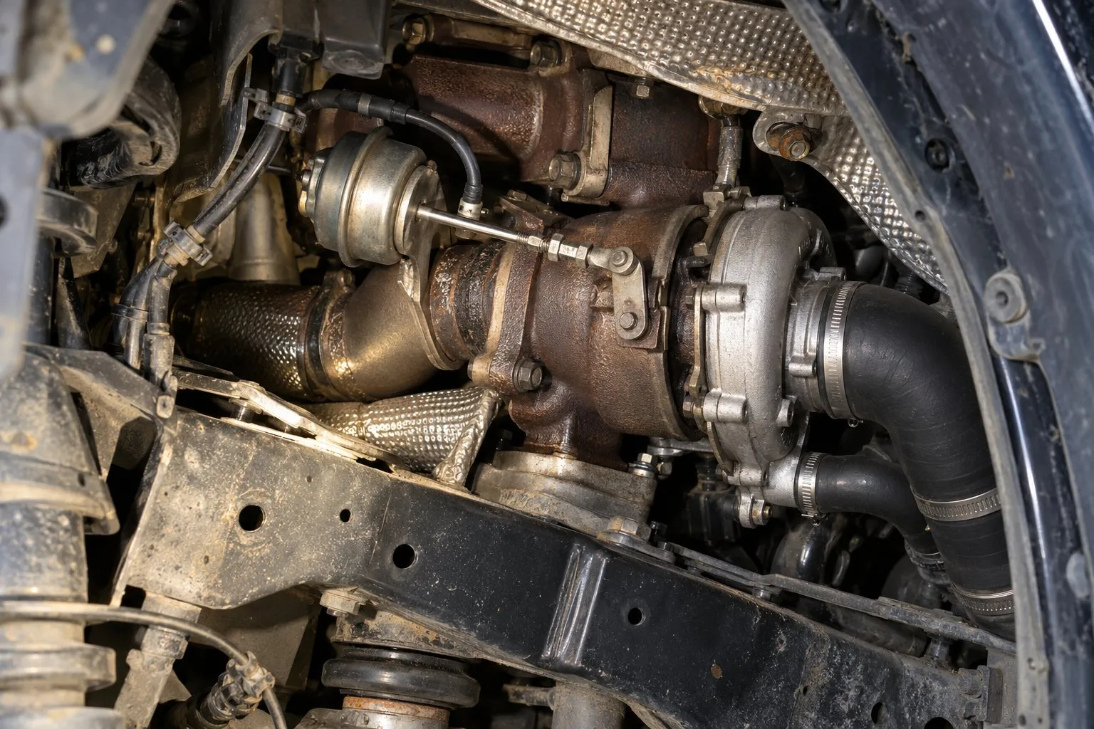 Land Rover TDV6 3.0L Turbocharger Guide: Discovery, Range Rover & Sport Applications 1 Right-side TDV6 secondary turbo and vacuum-operated exhaust changeover valve in the Discovery 4